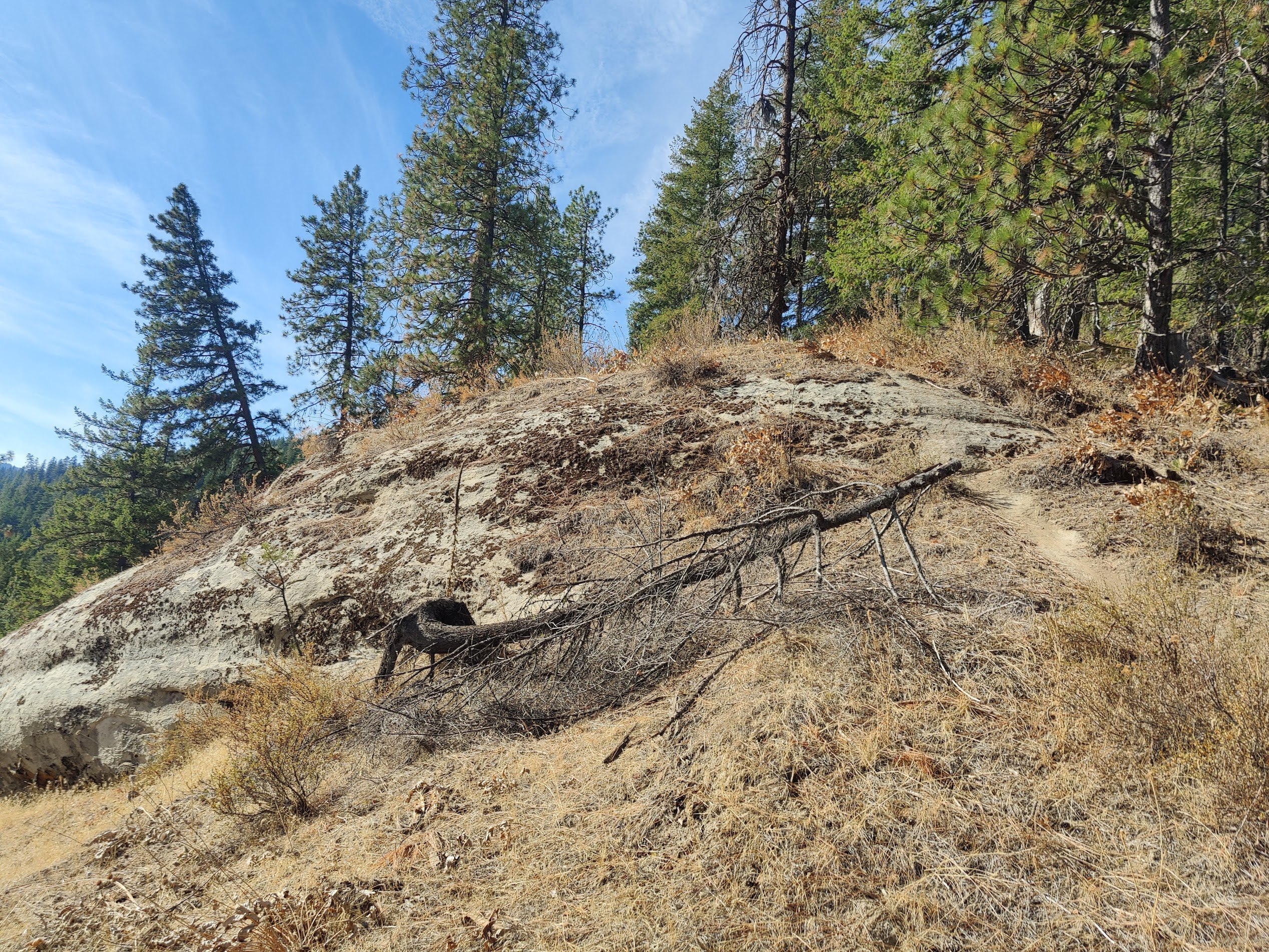 A rocky scramble along the ridgeline.